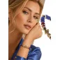 Accent Armband mit Chalcedony, Perlen, Korallen, Hämatit 24K