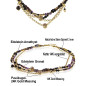 Améthyste Collier aus Améthyst, Granat, Onyx, 14K Kette