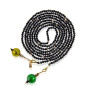 Joker Wickelkette-Kristallkette mit Murano Perlen, Spinell