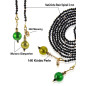 Joker Wickelkette-Kristallkette mit Murano Perlen, Spinell