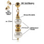 Élégant 24K Süßwasserperlen Ohrringe