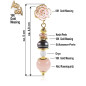 Rose dorée 18K Ohrhänger mit Süßwasserperlen, Rosenquarz, Onyx Rose dorée 18K Ohrhänger mit Süßwasserperlen, Rosenquarz, Onyx