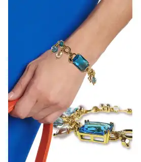 Lagune 24K Gliederkette-Armband,Blautopas,Süßwasserperlen – Inspirationen – Ansicht 1