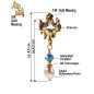 Vague d'or 14K Ohrringe mit Süßwasserperle Vague d'or 14K Ohrringe mit Süßwasserperle