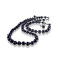Classique Elegante Süßwasserperlen Kette, Schwarz