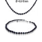 Classique Elegante Süßwasserperlen Kette, Schwarz