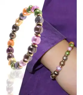 Coloré Flex-Perlenarmband, Multi-Color, 7-8.5mm