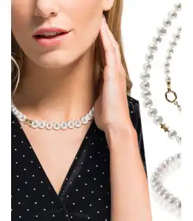 Süßwasserperlen Collier Intemporel