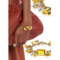 Citron 24K Gliederkette-Armband,Citrin,Süßwasserperlen Citron 24K Gliederkette-Armband,Citrin,Süßwasserperlen