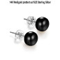 Classique Süßwasserperlen Ohrstecker 9-9.5mm, Schwarz Classique Süßwasserperlen Ohrstecker 9-9.5mm, Schwarz