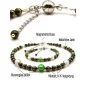 Jade noir Armband mit Jade, Muranoglas, Hämatit 14K