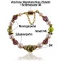 Couronne Armband mit Süßwasserperlen, Muranoglas, 24K Gold