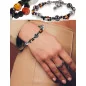 Mélange de gris Armband mit Süßwasserperlen, Hämatit, Zirkonia