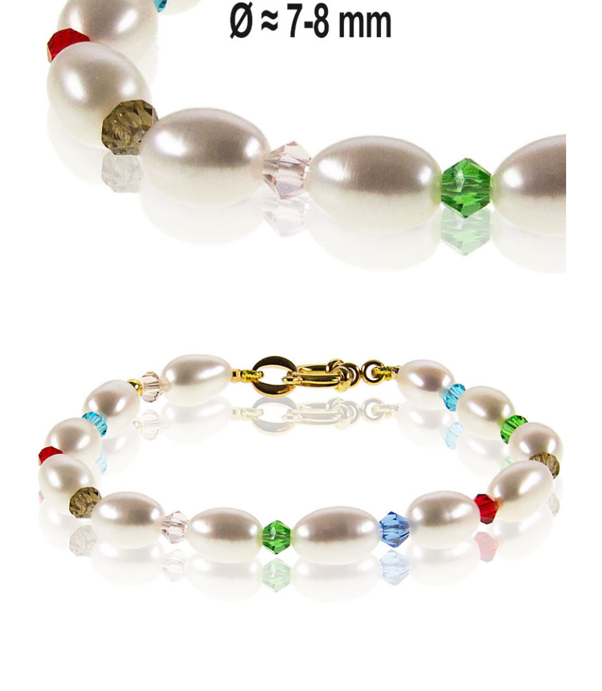 Jeu Elegantes Süßwasserperlen Armband Jeu Elegantes Süßwasserperlen Armband