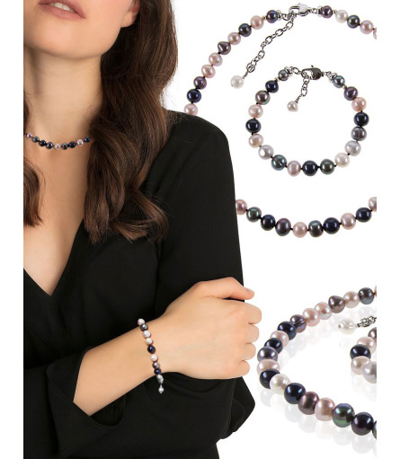Rendez-vous Perlenarmband, Multi-Color, 7,5-9mm