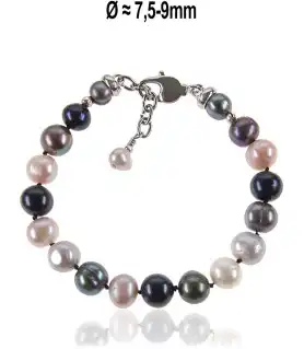 Rendez-vous Perlenarmband, Multi-Color, 7,5-9mm – Armbänder – Ansicht 1