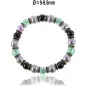 Flex Perlenarmband mit Jade, Murano Glasperlen, 8,5-9 mm