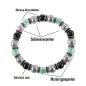 Flex Perlenarmband mit Jade, Murano Glasperlen, 8,5-9 mm