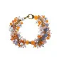 Isabelle Luxus Süßwasserperlen-Armband, Chalcedony, Glaskristallen, 24K Gold