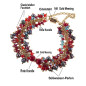 Corail royal Luxus-Klasse Armband-Süßwasserperlen,Rote Koralle,14K Gold Corail royal Luxus-Klasse Armband-Süßwasserperlen,Rote Koralle,14K Gold