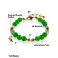 Birmanie Peridot-Bergkristall-Armband, 24K Vergoldung Birmanie Peridot-Bergkristall-Armband, 24K Vergoldung