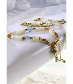 Nauru Perlmutt Morganit Armband – Armbänder – Ansicht 1
