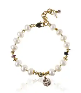 Caméléon Perlenarmband mit Turmalin – Armbänder – Ansicht 1