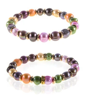 Coloré 2-tlg.Set, Perlenkette und Perlenarmband, Multi-Color – Schmucksets – Ansicht 5