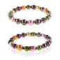 Coloré 2-tlg.Set, Perlenkette und Perlenarmband, Multi-Color