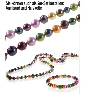 Coloré 2-tlg.Set, Perlenkette und Perlenarmband, Multi-Color – Schmucksets – Ansicht 4