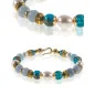 Océan 2-tlg.Set, Kette & Armband mit Aquamarin, Perlen