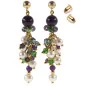 Azureus 2-tlg.Luxus Set, Perlenarmband & Ohrhänger, Amethyst, Glaskristallen, 14K Gold Azureus 2-tlg.Luxus Set, Perlenarmband & Ohrhänger, Amethyst, Glaskristallen, 14K Gold
