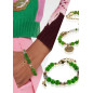 Birmanie 3-tlg.Set, Peridot-Ohrstecker, Armband, Halskette Birmanie 3-tlg.Set, Peridot-Ohrstecker, Armband, Halskette