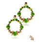Birmanie 3-tlg.Set, Peridot-Ohrstecker, Armband, Halskette Birmanie 3-tlg.Set, Peridot-Ohrstecker, Armband, Halskette