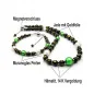 Jade noir 2 tlg. Set, Kette & Armband, Jade, Muranoglas Jade noir 2 tlg. Set, Kette & Armband, Jade, Muranoglas