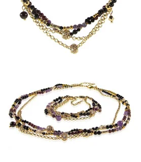 Améthyste 14K Armband, Granat, Amethyst, Onyx – Armbänder – Ansicht 4