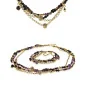 Améthyste 14K Armband, Granat, Amethyst, Onyx
