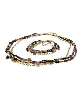 Améthyste 14K Armband, Granat, Amethyst, Onyx – Armbänder – Ansicht 3