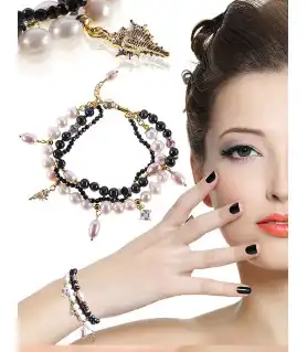 Grand Ben 3-reih.Armband mit Süßwasserperlen,Spinell,Zircone – Inspirationen – Ansicht 1