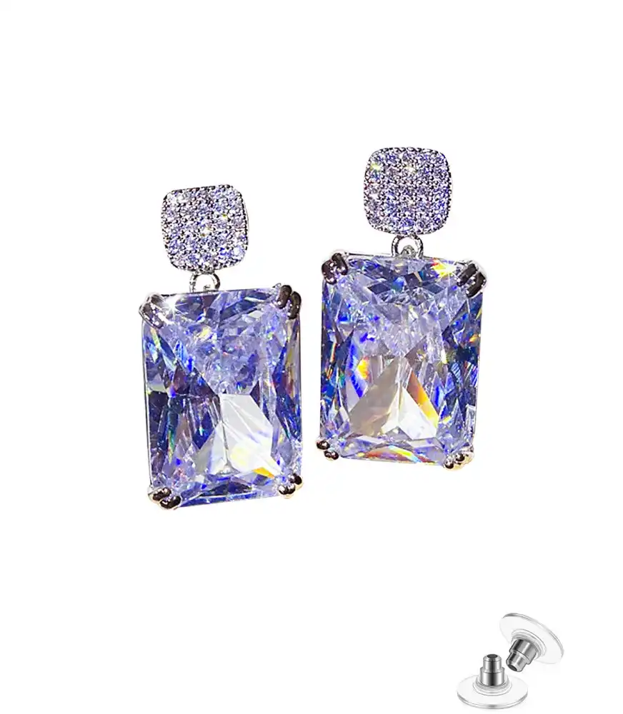 Iceberg Glas-Kristall-Zirkonia Ohrringe Iceberg Glas-Kristall-Zirkonia Ohrringe