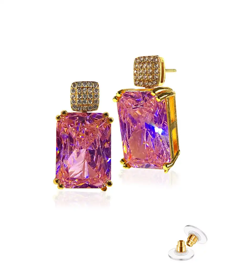 Tessin Glas-Kristall-Zirkonia Ohrringe Tessin Glas-Kristall-Zirkonia Ohrringe
