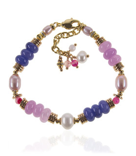 Vacances Perlenarmband mit Chalcedony, Onyx – Armbänder – Ansicht 3