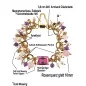 Tessin Gliederarmband mit 24K Gold, echten Perlen, Rosenquarz & Amethyst