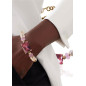 Tessin Armband mit Pinkem Glasstein, Perlen & Turmalin – 24K/18K vergoldet Tessin Armband mit Pinkem Glasstein, Perlen & Turmalin – 24K/18K vergoldet